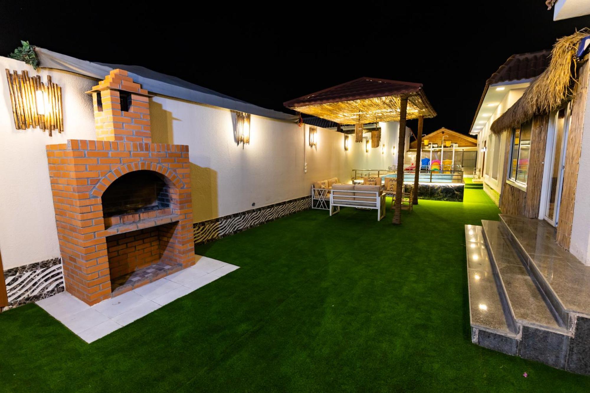 شاليهات الكوخ السويسري وأكوابارك Villa Ash Shishah Bagian luar foto